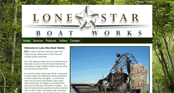 Desktop Screenshot of lonestarboatworks.com