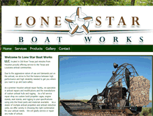 Tablet Screenshot of lonestarboatworks.com